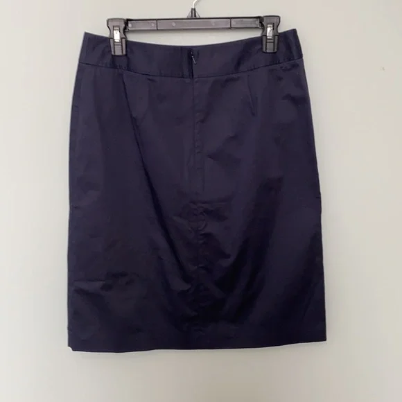 NWT Brooks Brothers Navy Pleat A Line Skirt Size 6 - Picture 3 of 6